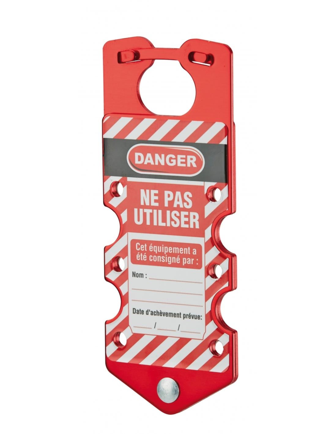 Ganascia in alluminio Ø 36 x 28 per 6 lucchetti , Lockout Tagout LOTO ...