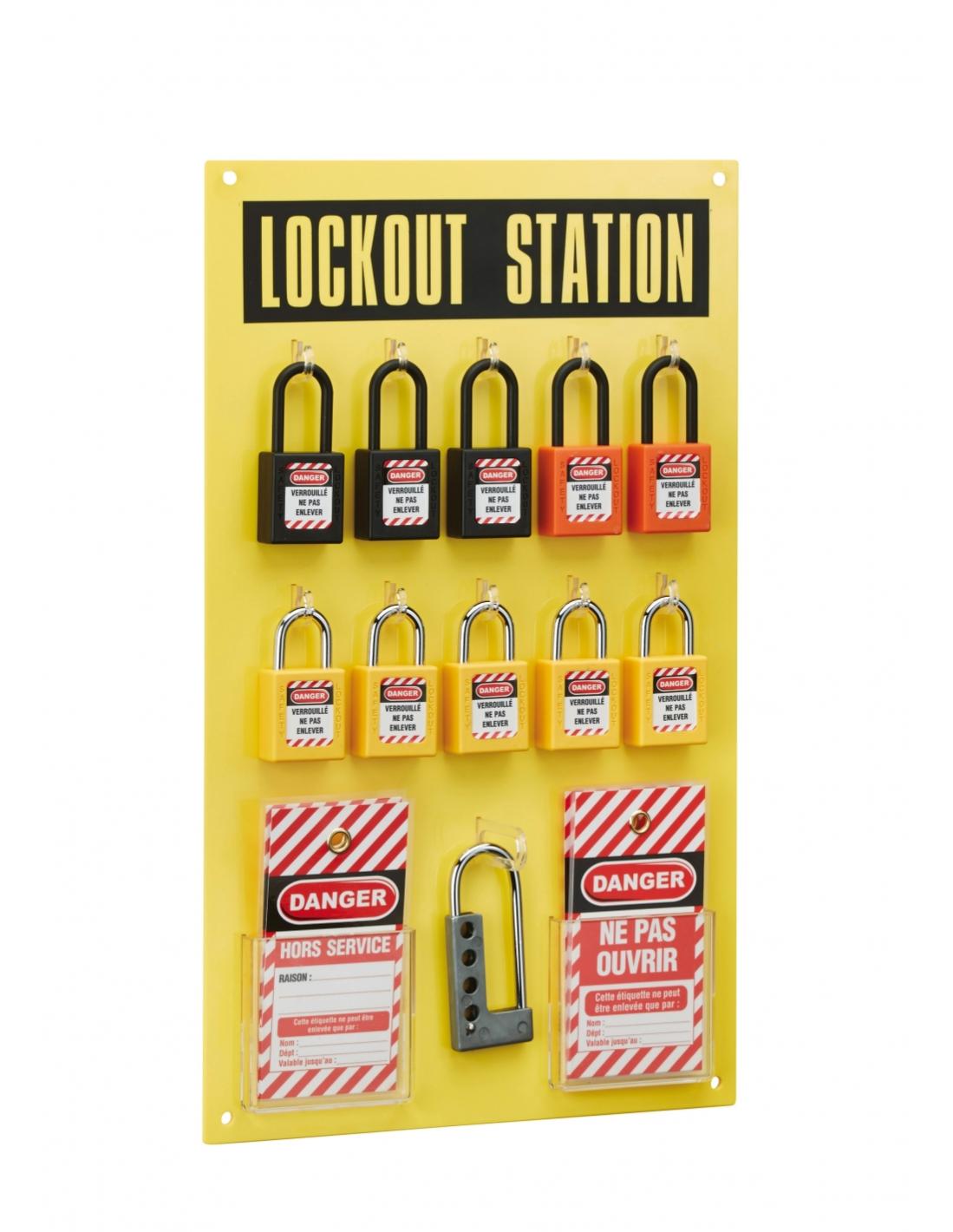 Armadio procedurale senza porta, capacità 10 lucchetti, Lockout Tagout ...