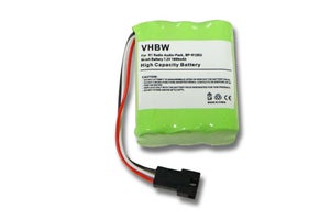 vhbw Batterie NiMH Universal Pack Batterie 2000mAh 6V 5X AA