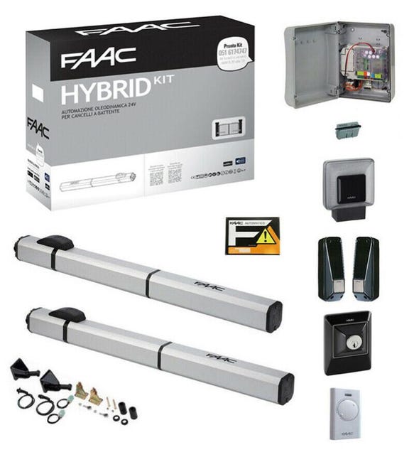 Dieffematic NICE TOONA4024KCE Kit Automazione Cancello Battente - Motori 24V per Ante 3m, Montaggio Esterno BlueBUS Dieffematic NICE TOONA4024KCE Kit Automazione Cancello Battente - Motori 24V per Ante 3m, Montaggio Esterno BlueBUS