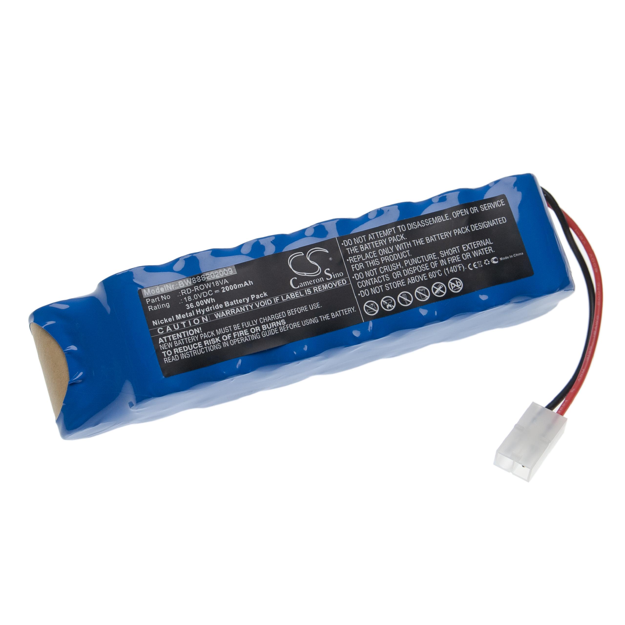 vhbw Batteria Compatibile con Rowenta Air Force Extreme RH877101 RH877101/9A0 aspirapolvere Home Cleaner 8M 0 2000mAh, 24V, NiMH 