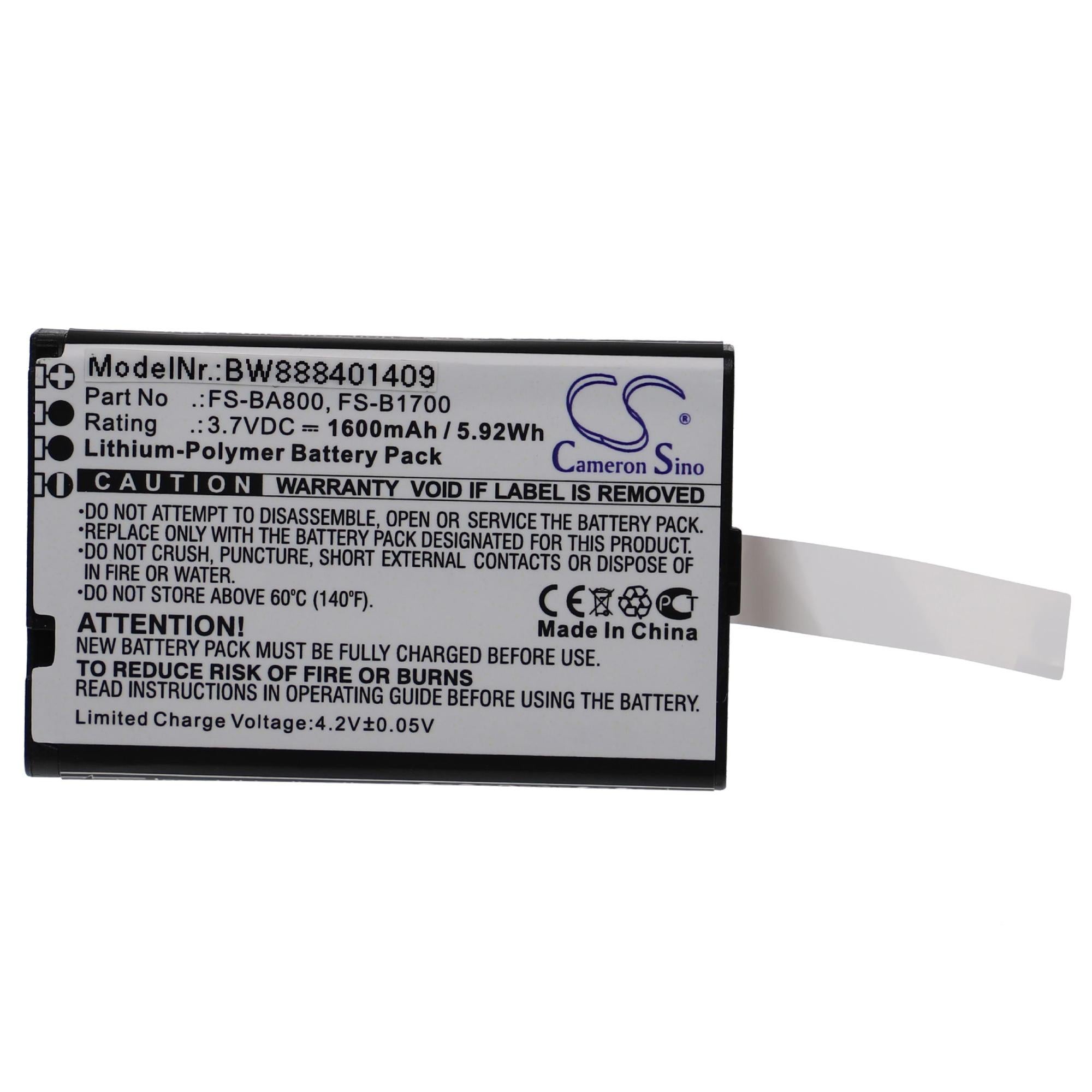 Vhbw Batería Recargable Para Easyfone Prime A1 Y A2 – 600 MAh, 3.7V, Li-Ion, Sin Efecto Memoria