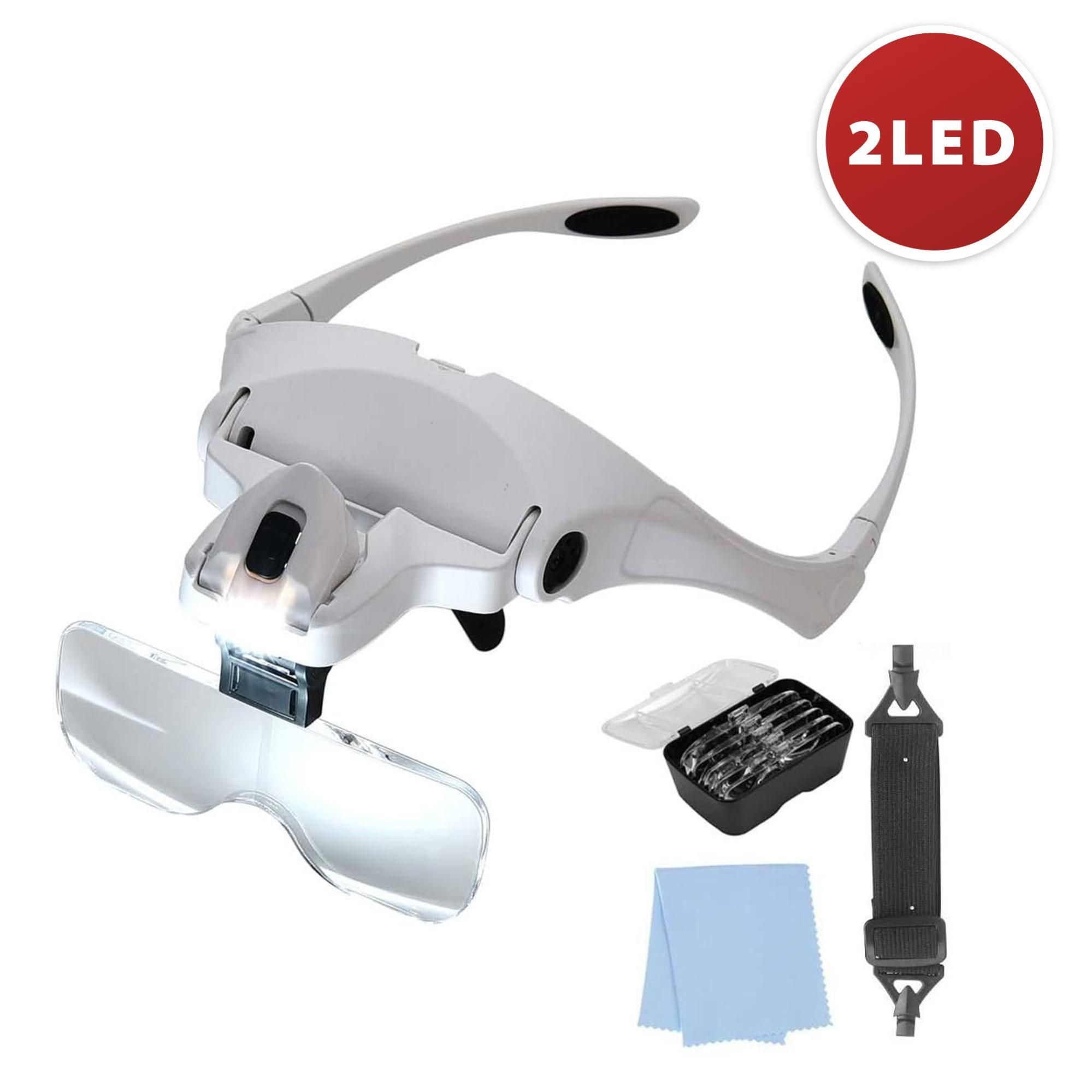 Gafas con lupa discount y luz led