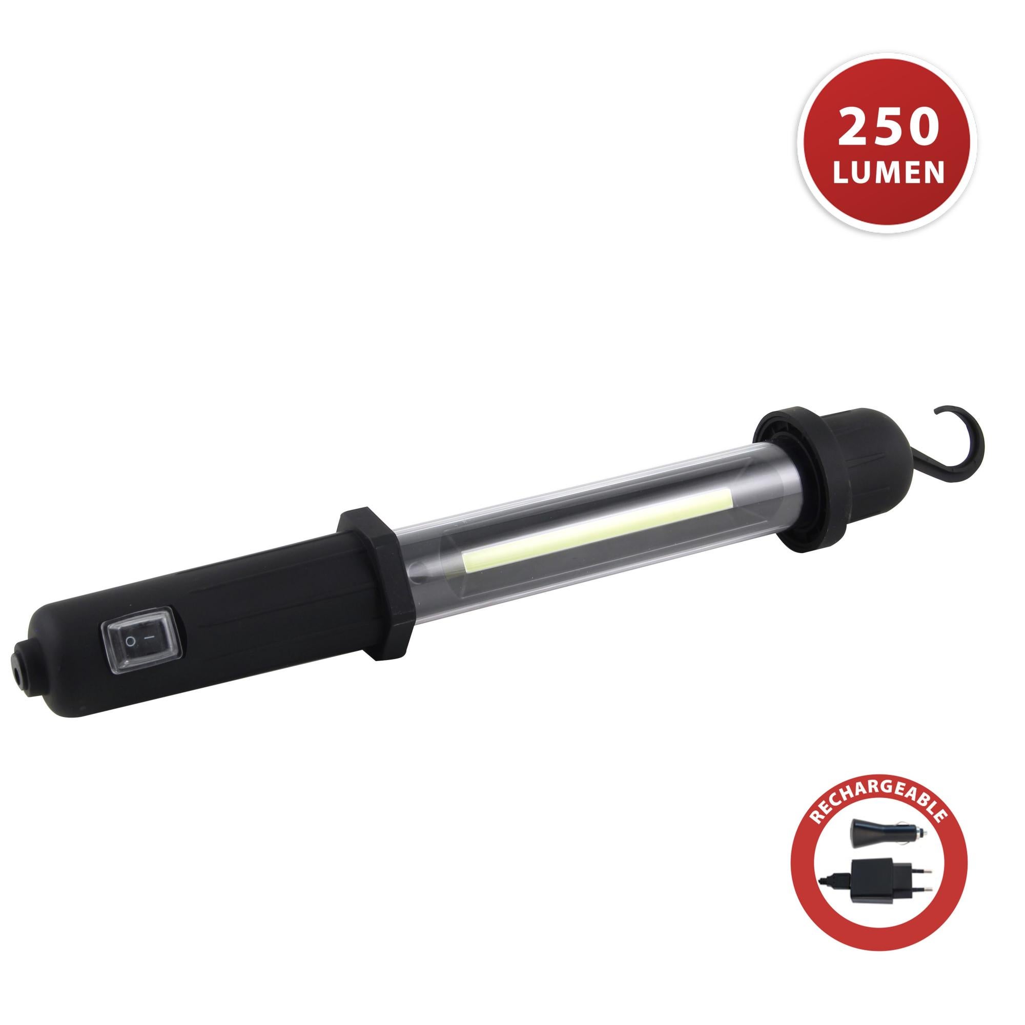 Virone WL-4 Torcia LED Ricaricabile 3W+1W, 1200mAh, Con Magnete, Gancio E Funzione Powerbank, Impermeabile IP44