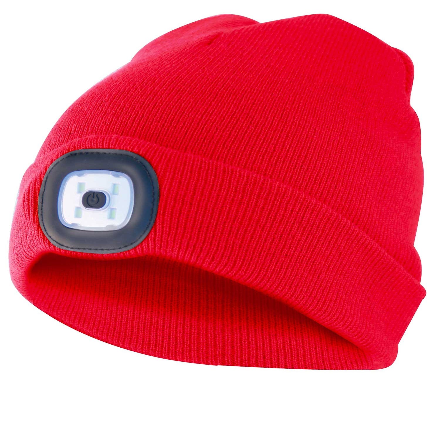 LIGHTHOUSE: cappellino con luce frontale LED ricaricabile. Rosso