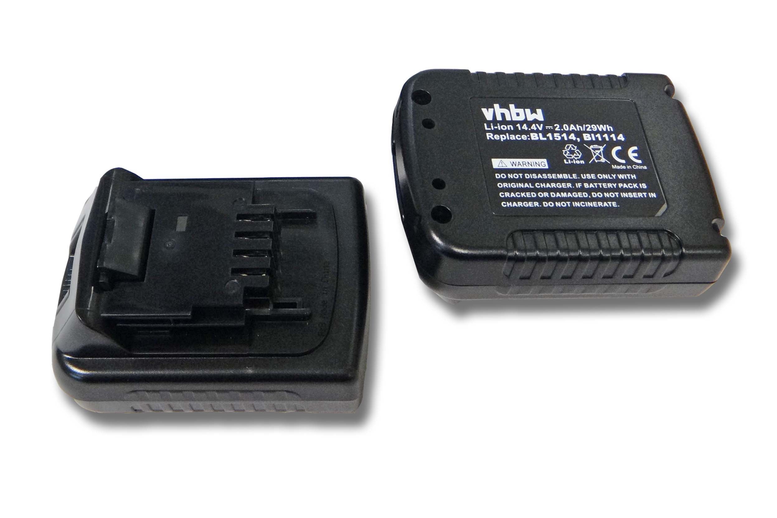 LDX116C 2x Batteria 1500mAh per Black & Decker EPL14 LDX120C LDX116 EPL148 