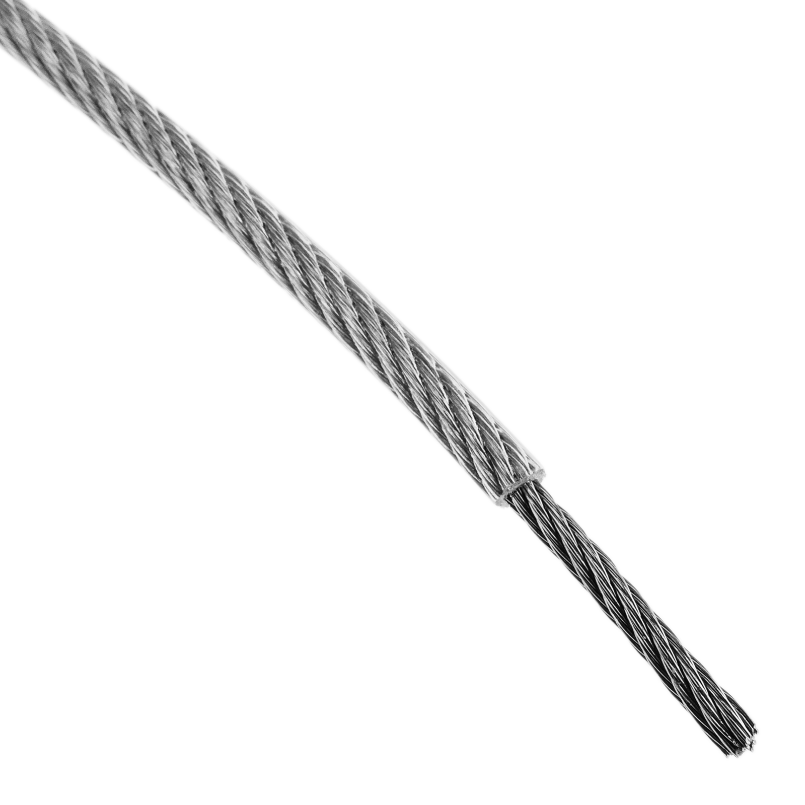 Câble Acier Inoxydable 4mm Souple 7x19 - 25m Résistance 1570 N/mm² - Qualité Marine V4A