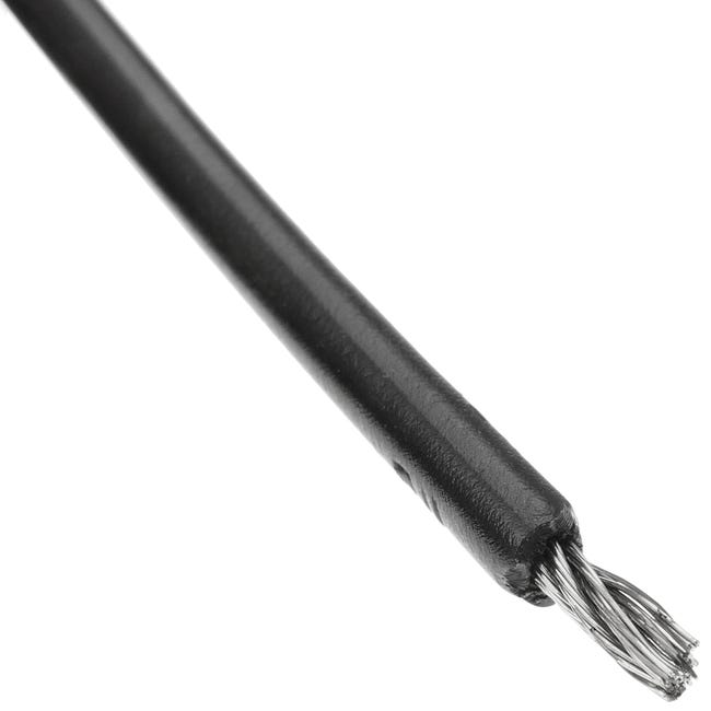 Cable de 7x19 4 mm. Bobina 50 m. Recubierto de PVC negro | Leroy Merlin