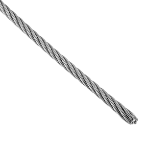 VEVOR Cable Inox 152 m Câble Métallique Acier Inoxydable 4,8 mm Bobine Fil  Suspension 1x19 Brins Résistance Rupture 1905,1 kg Rampes d'Escalier