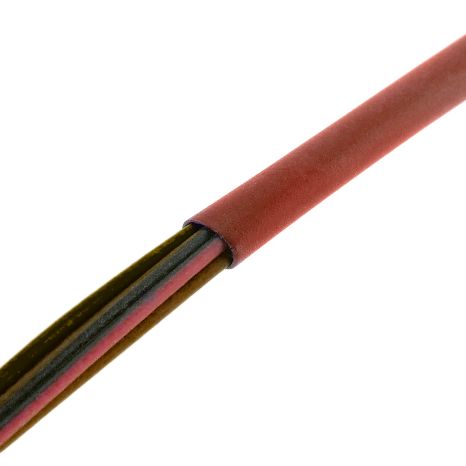 Thermorétractable rouge 2,4 mm rouleau de 3m - 2