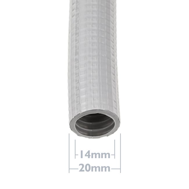 Tubo corrugado reforzado PVC M-20 100 m Gris