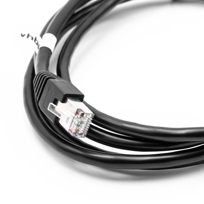 Vhbw Câble d'extension LAN Ethernet Cat6 Rallonge RJ45 mâle vers