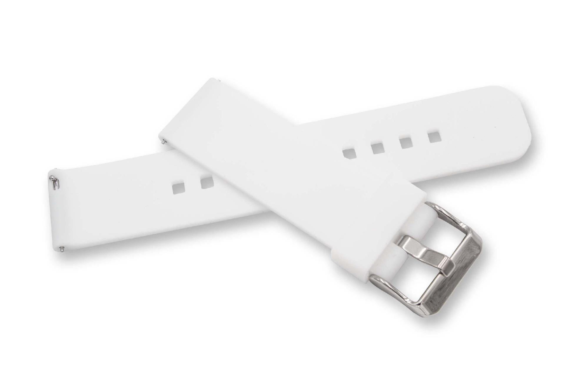 Vhbw bracelet compatible avec Fossil Q Crewmaster, Nate, Wander montre  connectée - 12.2cm + 8.4 cm silicone blanc | Leroy Merlin