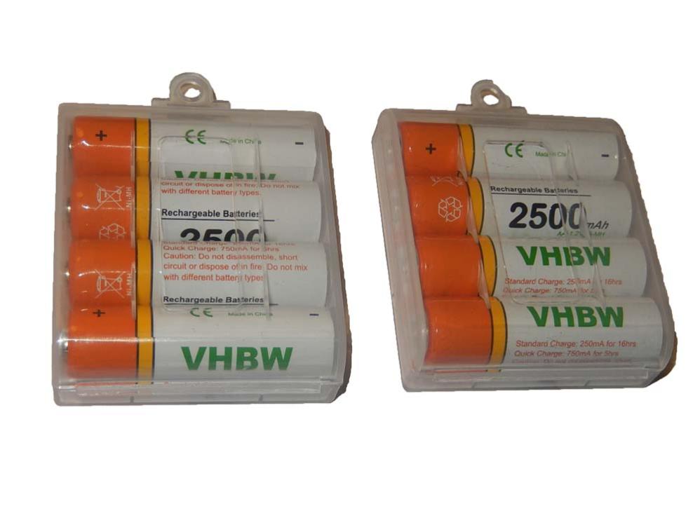 Lot de 4 Piles Rechargeables vhbw AAA, Micro, R3, HR03 1000mAh pour Siemens Gigaset A510A, A510H