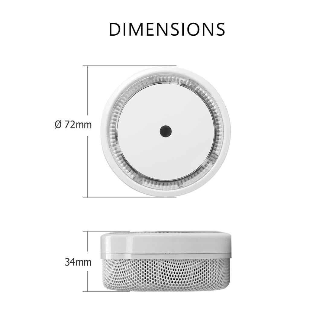 ELRO FS8010 Détecteur de Fumée Compact Design - 10 ans batterie - conforme à en 14604 - 5