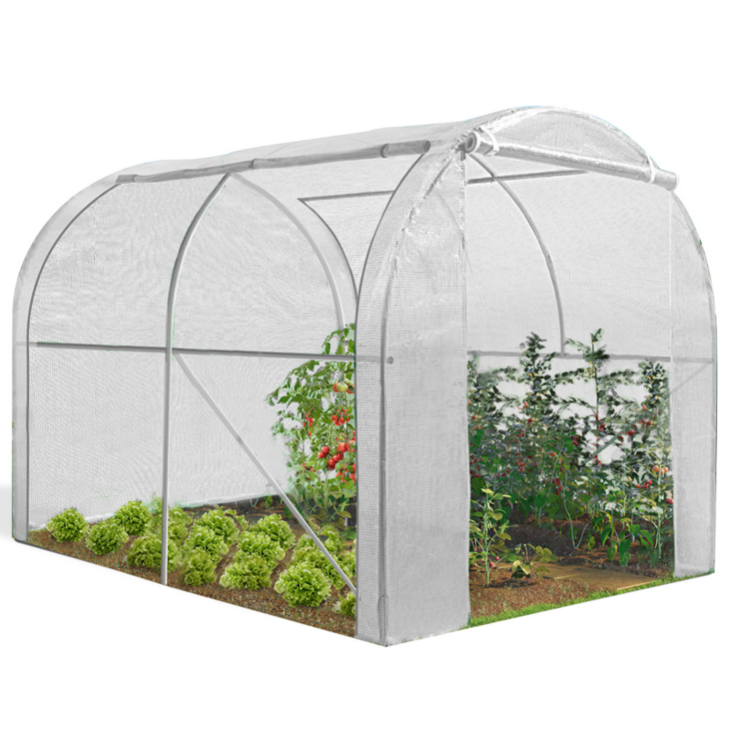 Serre Tunnel De Jardin 4 Saisons 6m² Blanche Gamme Maraichère Roma 2x3m ...
