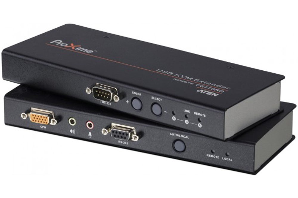 Extendeur KVM VGA +USB ATEN (CE770) audio sur RJ45 300m Leroy Merlin
