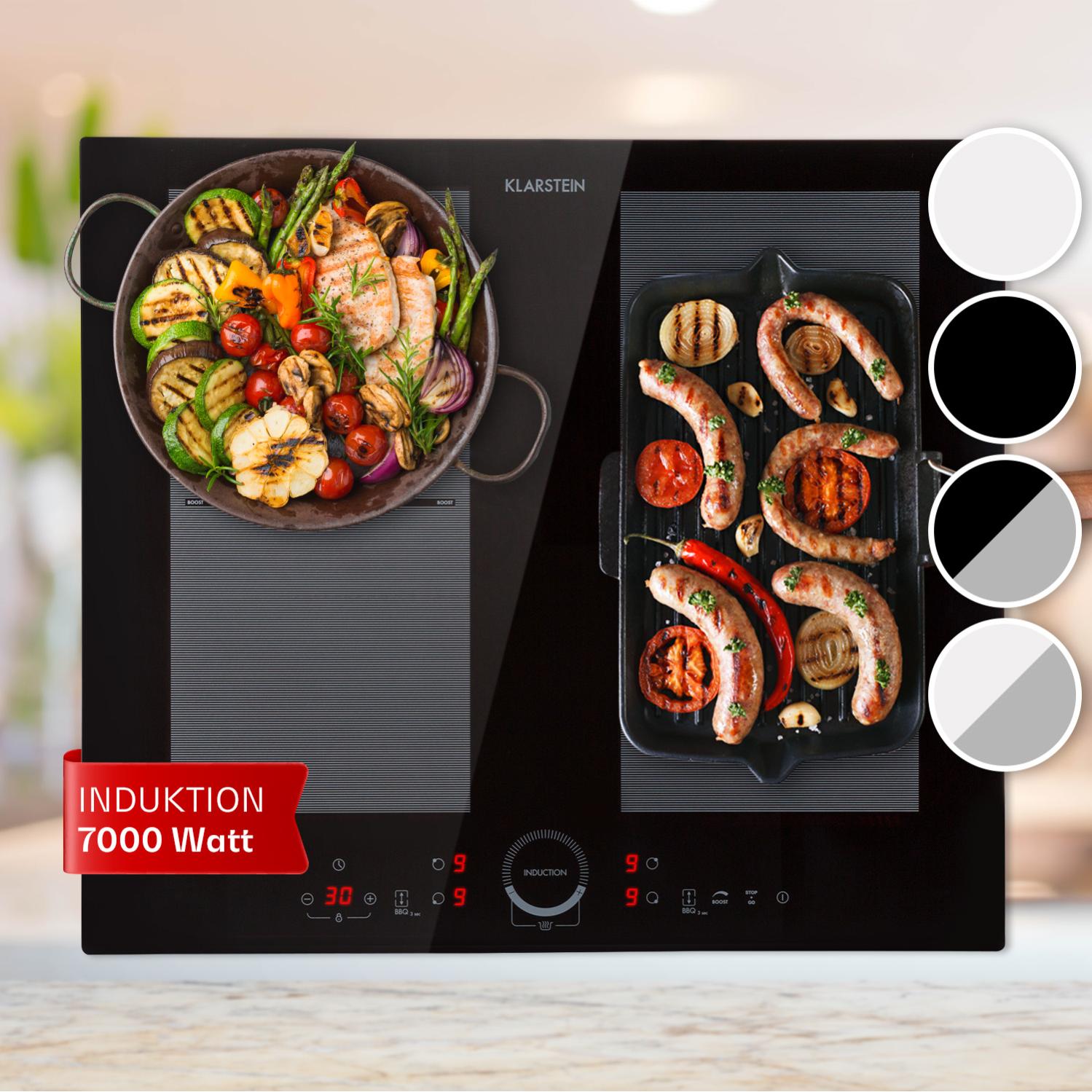 Klarstein Delicatessa 60 Plaque de cuisson à induction avec 4 zones modulables 7000W