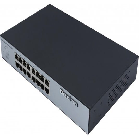 Switch ethernet DEXLAN rackable 10' & 19' 16 Ports RJ45 giga