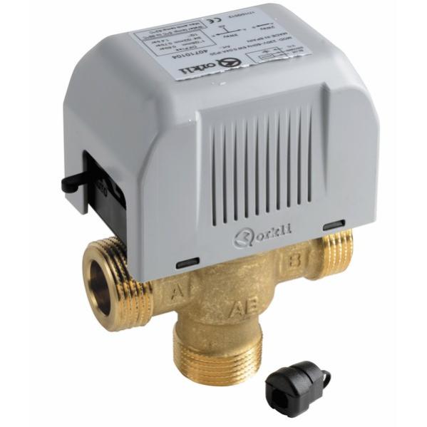 Vanne 3 Voies Motorisée T-Type 12V - Électrovanne 1/2" DN15 - Automatisation Fluide 2 Modes, 1-16 Bar