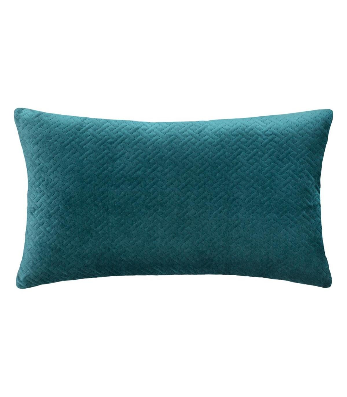 coussin bleu canard