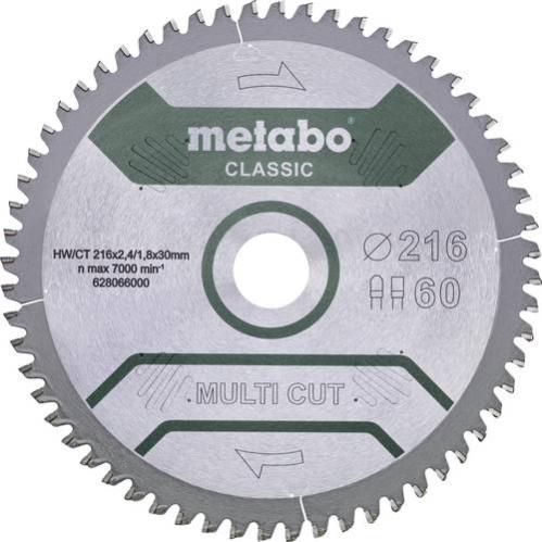BAUBECK Lame Scie Circulaire 254x30mm Multi-Matériaux | 80 Dents Coupe Fine Compatible Bosch Metabo
