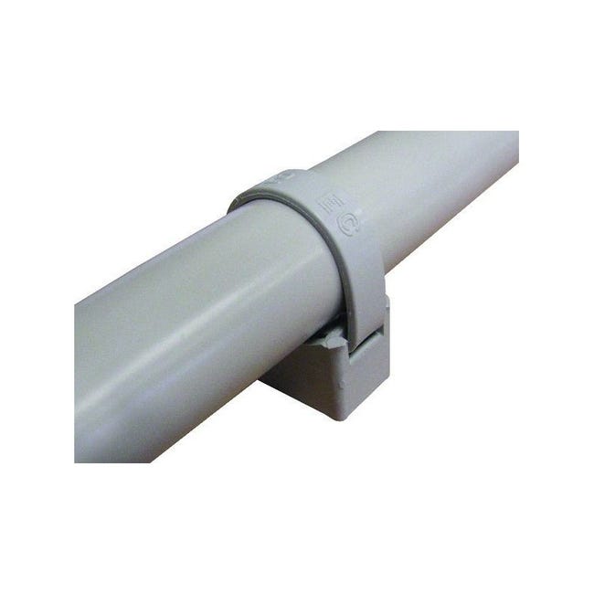 Embase à collier QUICK pour fixation de tubes ou câbles Ø40-63mm - Boite de  100