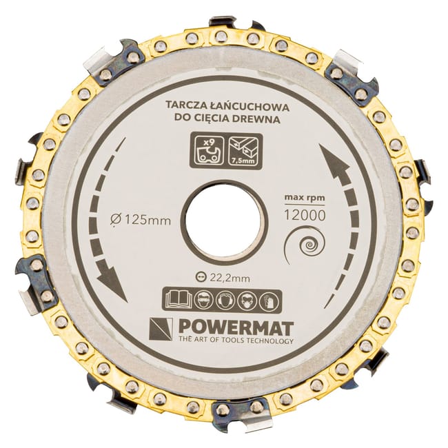 disque a chaine bois plastique 125 mm pour meuleuse d angle 9 dents leroy merlin