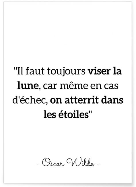 Affiche Citation Oscar Wilde Il Faut Toujours Viser Format A3 Leroy Merlin Affiche Citation Oscar Wilde Il Faut Toujours Viser Format A3 Leroy Merlin