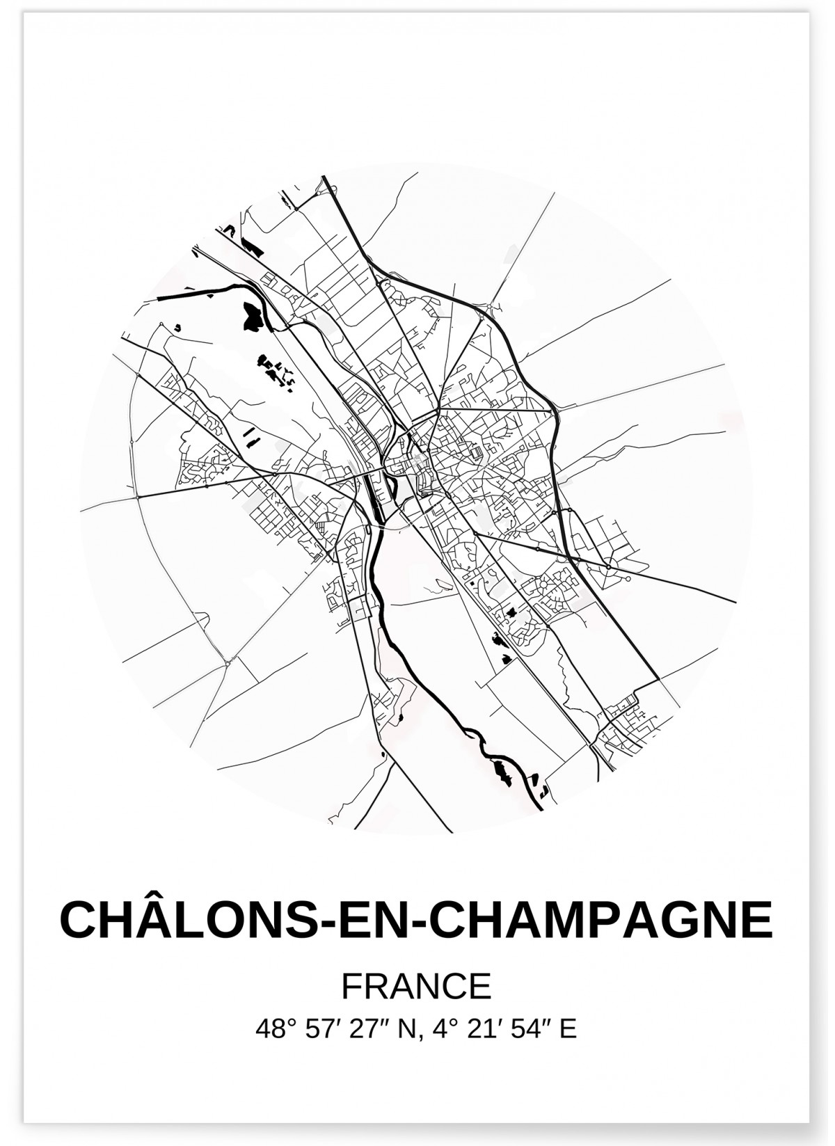 Affiche Carte ChâlonsenChampagne Format A3 Leroy Merlin Affiche Carte ChâlonsenChampagne Format A3 Leroy Merlin
