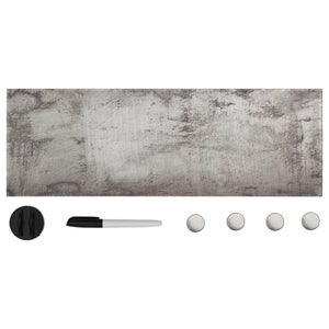 vidaXL Tableau noir magnétique mural Blanc 40x20 cm Verre trempé