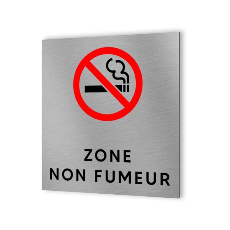 Pictogramme Format 20 Cm X 20 Cm En Dibond Aluminium Brossé - Modèle Vestiaire Homme