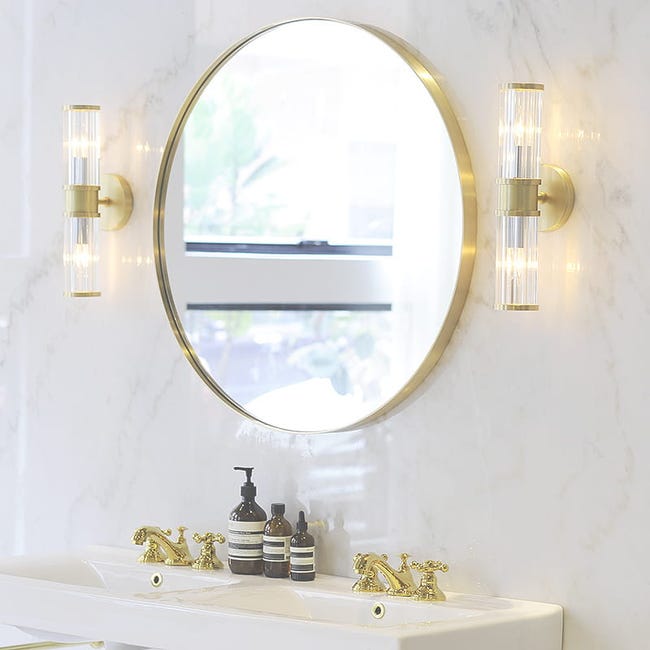 Nordic Circle Plafond suspendu miroir salle de bain salle de bain rasage  miroir miroir de plafonnier couloir appartement hôtel de ferme miroir