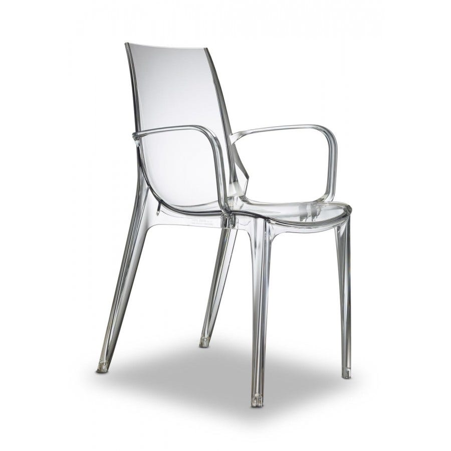 Sedia in Policarbonato Trasparente Ignifugo - Vanity Chair - Scab Design