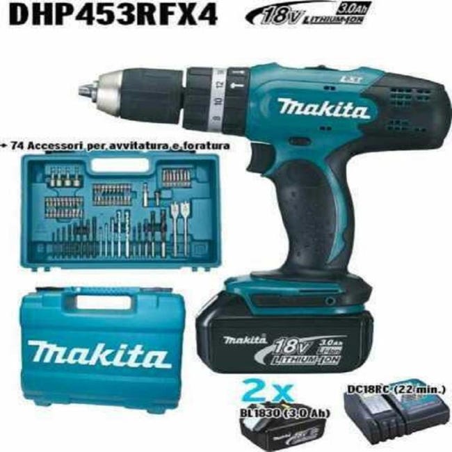 Kit Trapano A Percussione E Avvitatore A Batteria Makita® DLX2418TJ - Foto 4