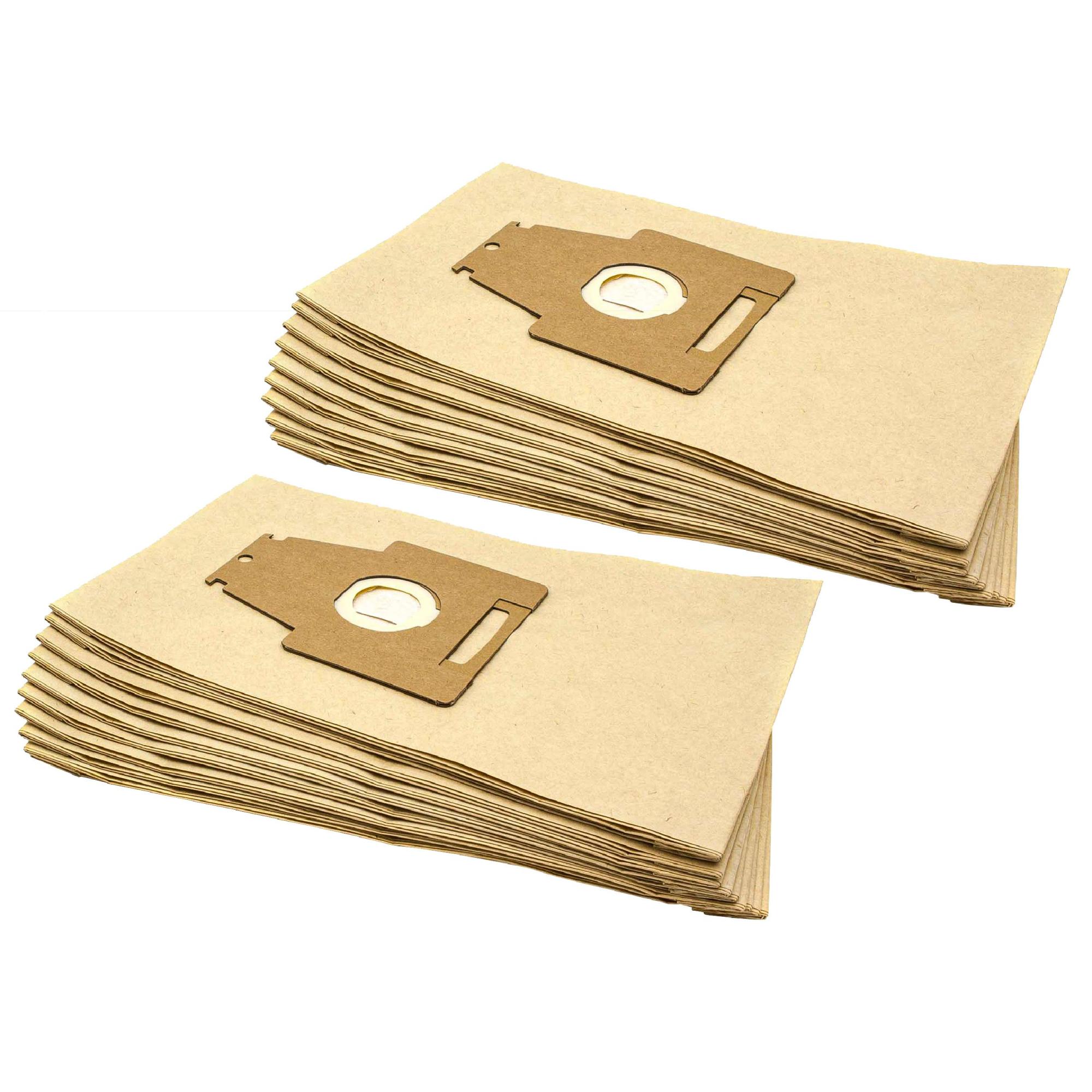 Vhbw 20x Bolsa Compatible Con Hoover Sprint TW1600, Sprint TW1700 Sprint Tw1750 Aspiradora Vellon Micro 238 Cm X 267 Cm Blanco 77767266