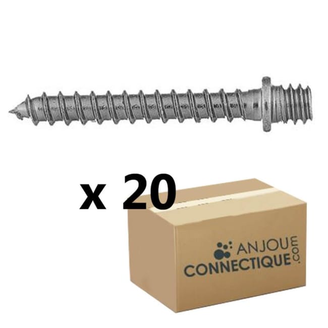 patte a vis bois 7x150 7x60mm 20 pieces leroy merlin