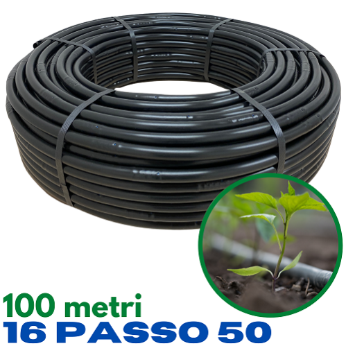Ala Gocciolante Per Irrigazione A Goccia - ø16mm, Passo 20cm, 400mt, Nero - Foto 7