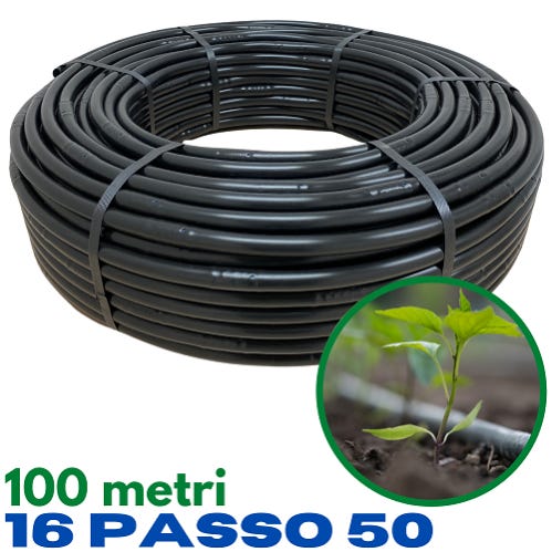 Ala Gocciolante Per Irrigazione A Goccia - ø16mm, Passo 20cm, 400mt, Nero - Foto 7