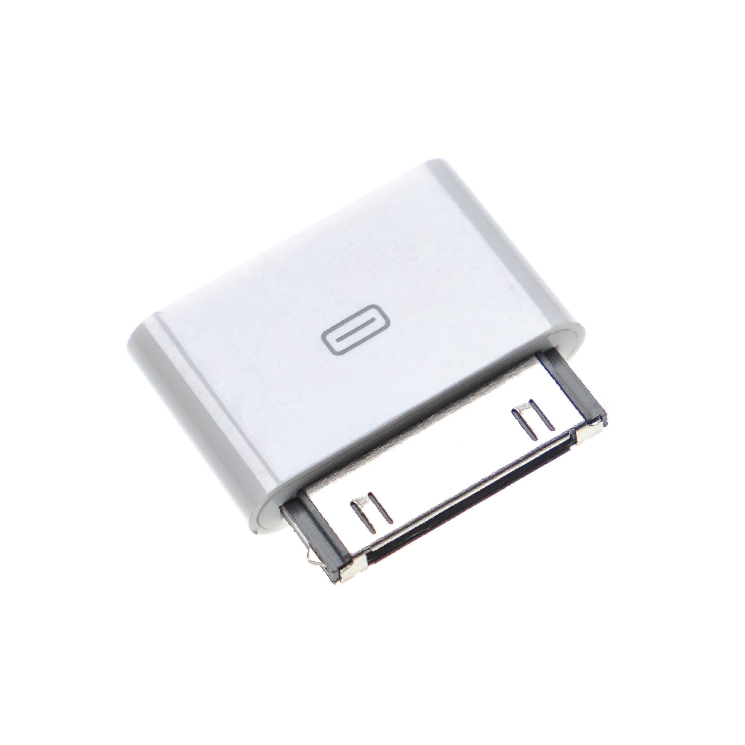 Vhbw Adaptateur compatible avec Apple iPhone 4GB, 8GB, 4S téléphone  portable smartphone - Câble micro-USB vers connecteur 30 broches, blanc