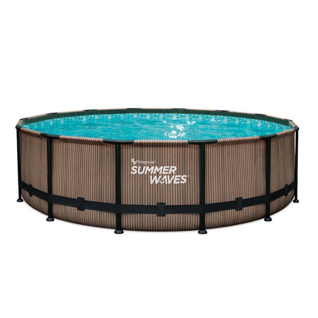 Piscine tubulaire rectangulaire (7.32x3.66x1.32M) SummerWaves - Provence  Outillage