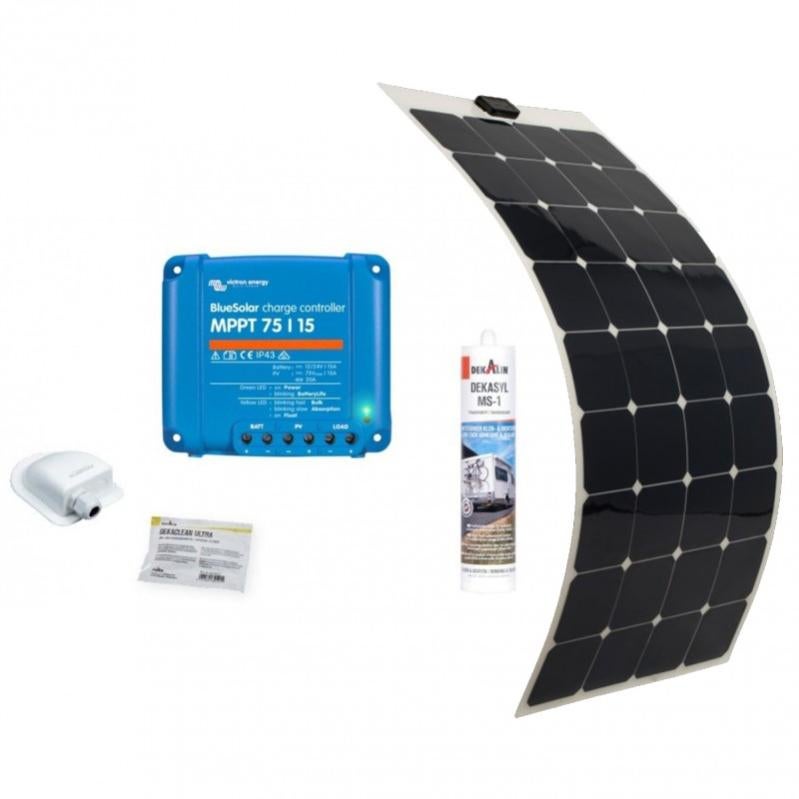 ANTARION Panneau souple 135W Seul Panneau Solaire Ultra léger Camping car Van Life