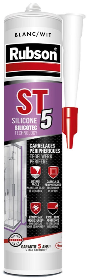 Mastic silicone PAREXLANKO 626 Silicone Carreleur - Blanc - 300 mL -  L626BLANC300 - Espace Bricolage