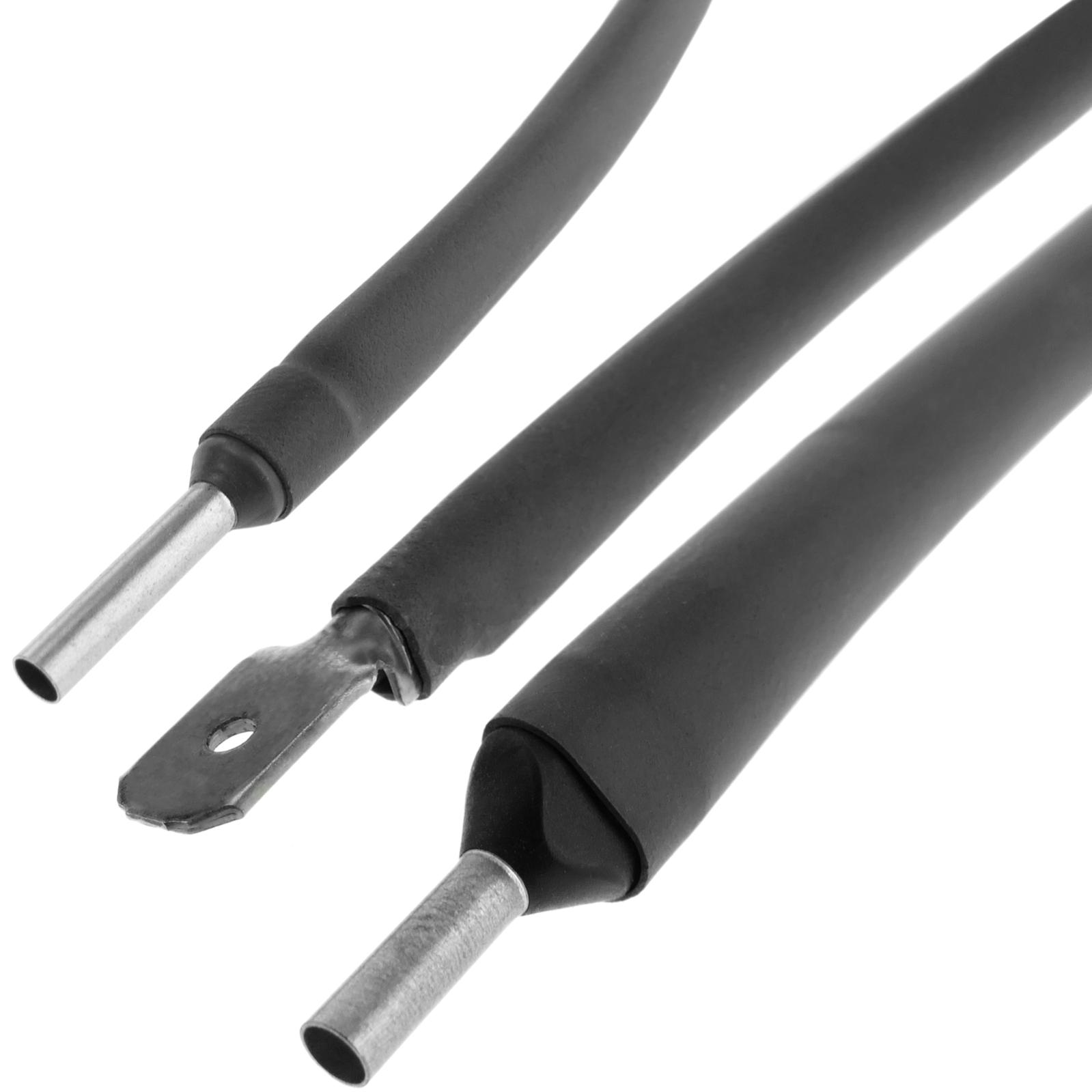Gaine thermorétractable noir 1,6 mm en rouleau de 3m - 4