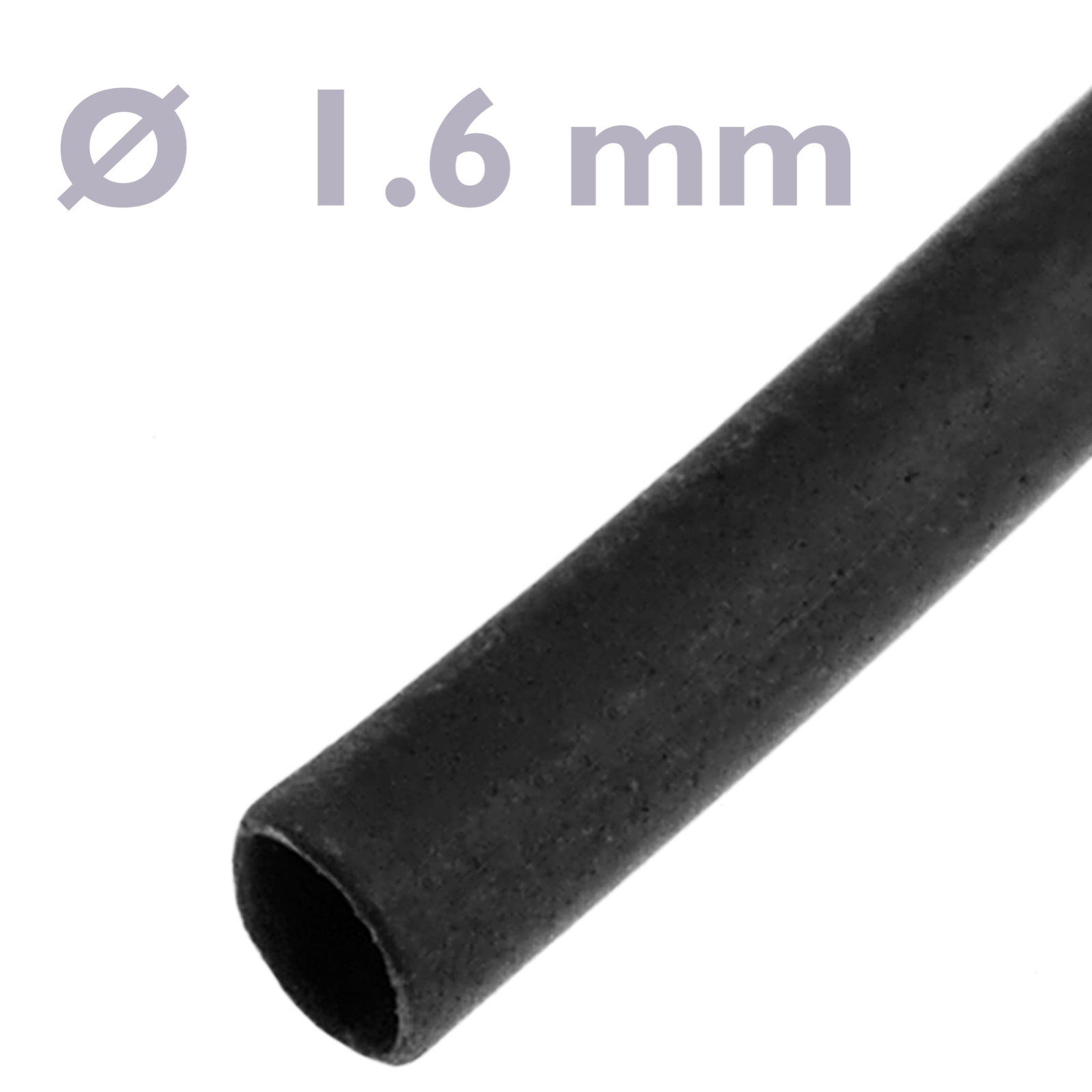 Gaine thermorétractable noir 1,6 mm en rouleau de 3m - 3