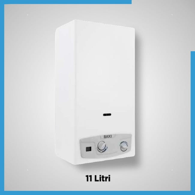 Scaldabagno BAXI Acquaprojet Blue 14Fi AM Gas GPL 14 LT Camera Stagna Kit - Foto 1