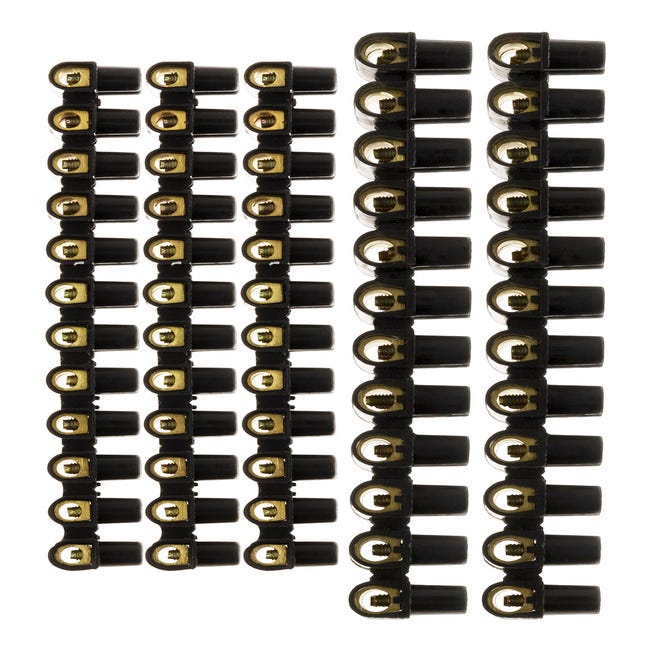 Lot 6 barrettes de dominos électriques, 2,5 mm² pour rigide et souple  ZENITECH