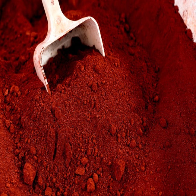 Pigment d'oxyde de fer en poudre pour béton, chape, ciment et enduit -  5-25kg— CAIRCON