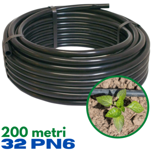 TUBO IRRIGAZIONE DIAM 40 MM - 100 MT IN POLIETILENE PN6 PER ACQUA