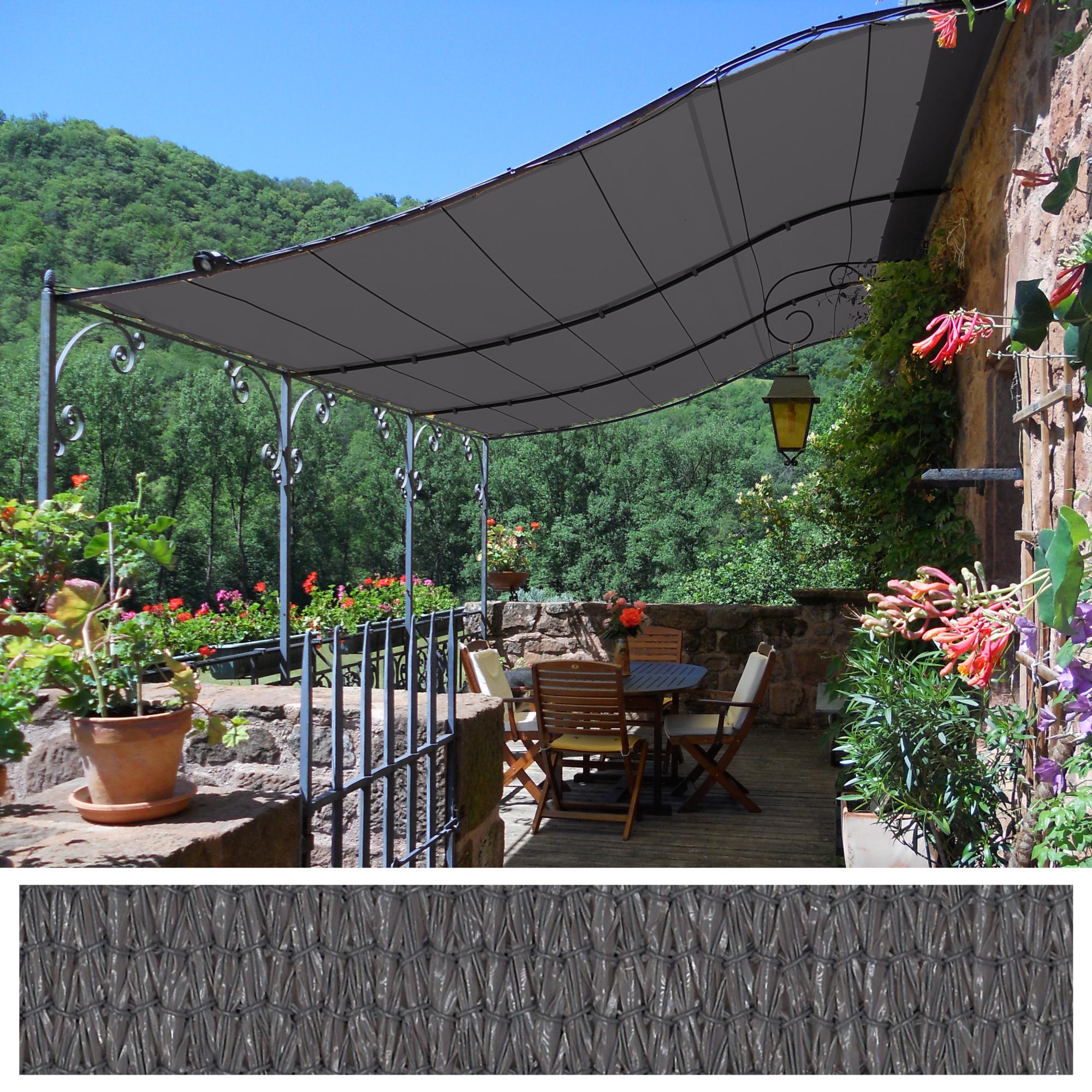 Toile d'ombrage grise 10' x 12' HDPE - 45120 main image 0